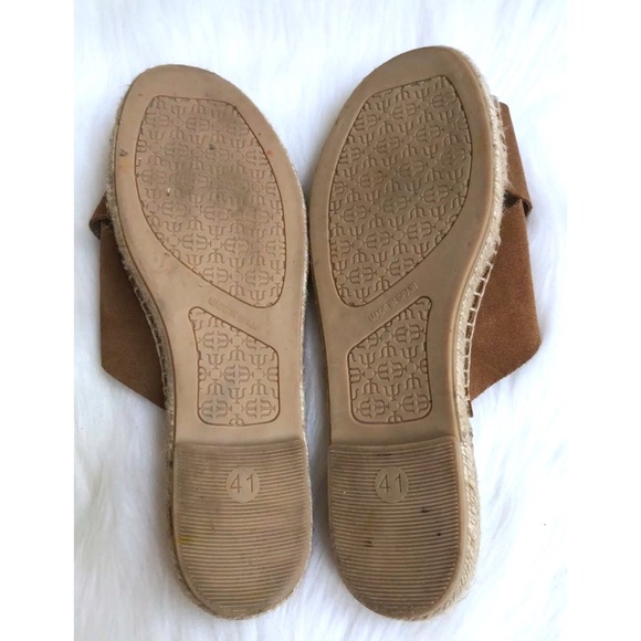 Maypol ‘Mixto’ Tan Suede Espadrille Slides - Picture 8 of 8